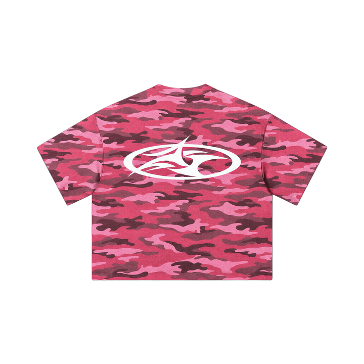 "Neo Camo" Cropped Tee
