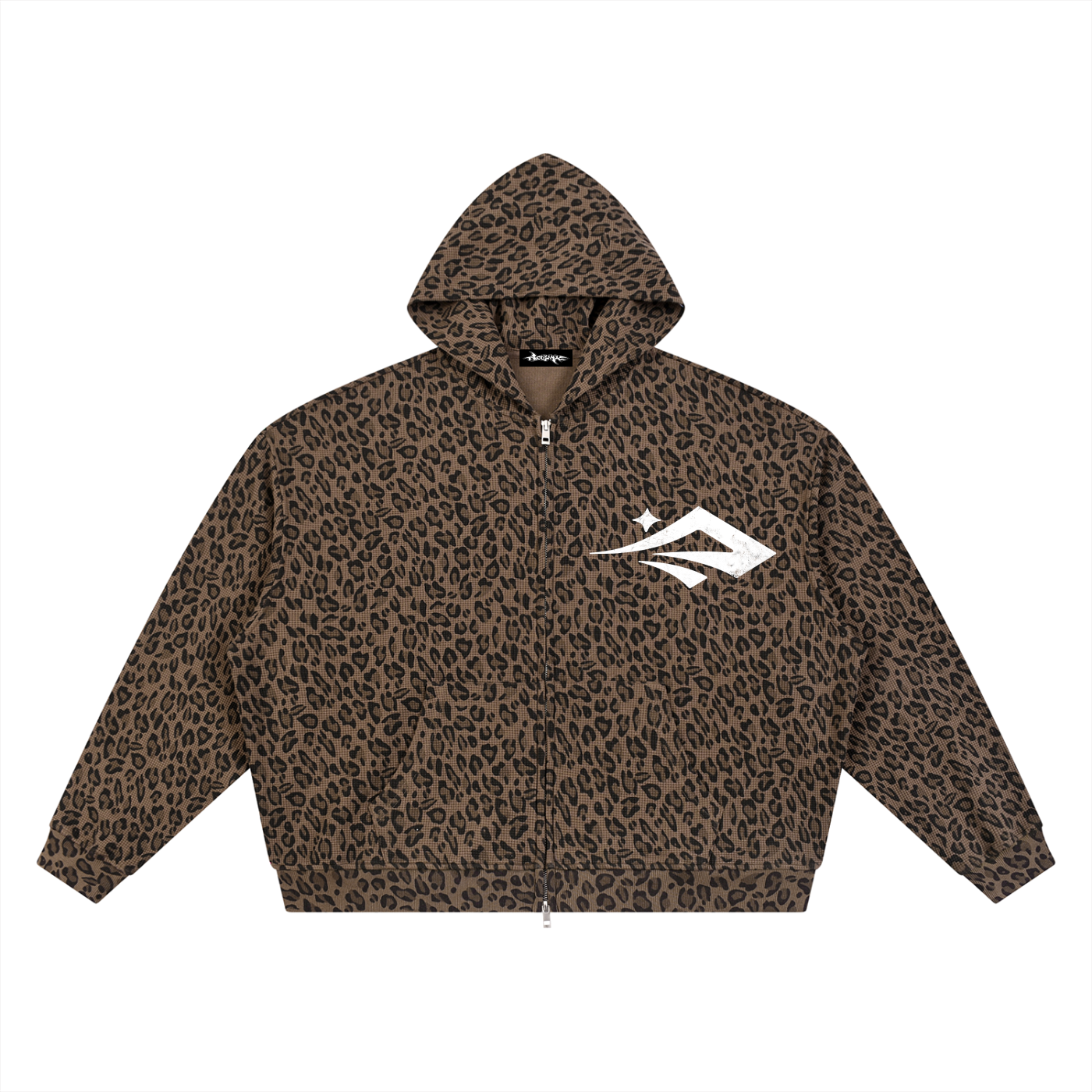 "Neo Leopard Waffle" Hoodie