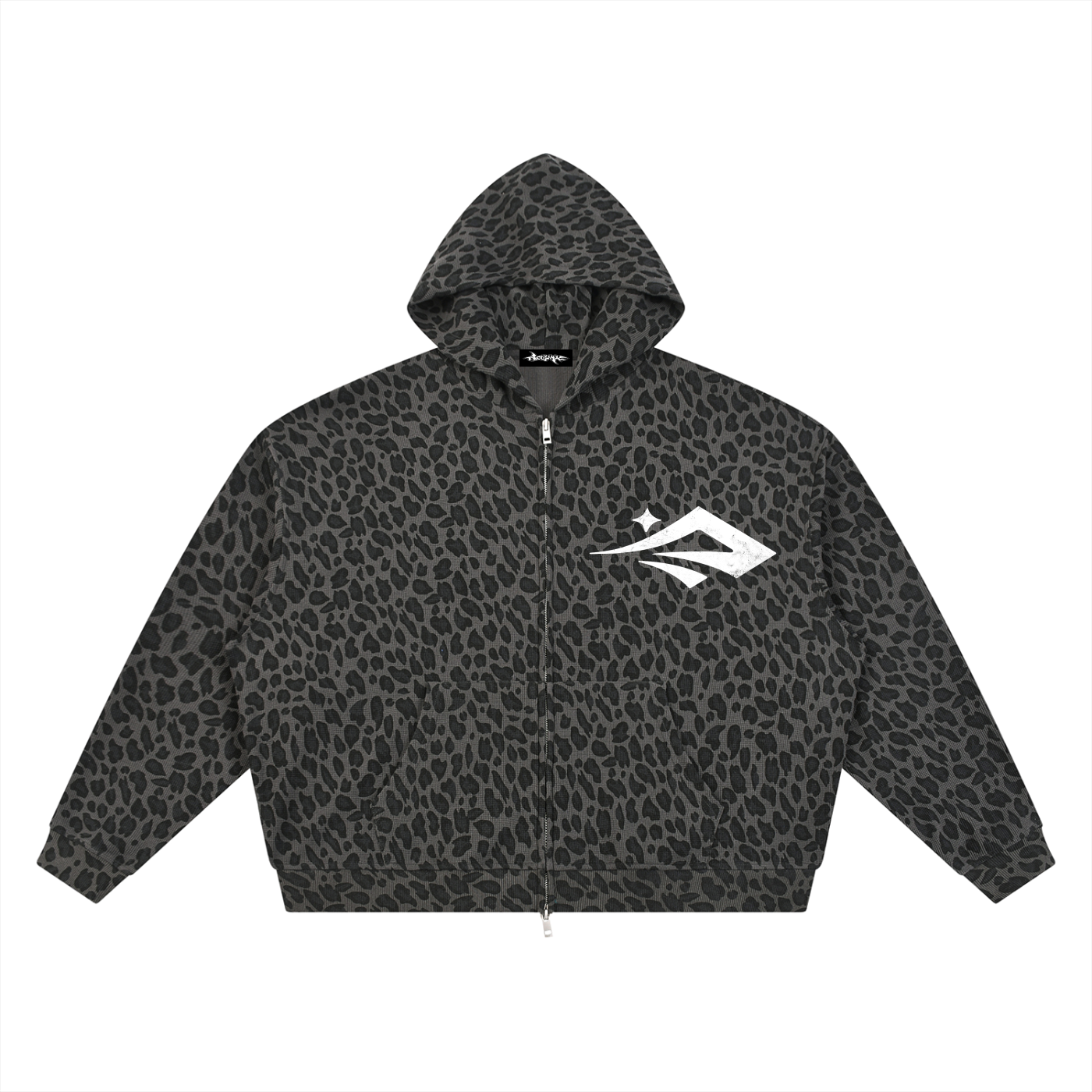 "Neo Leopard Waffle" Hoodie
