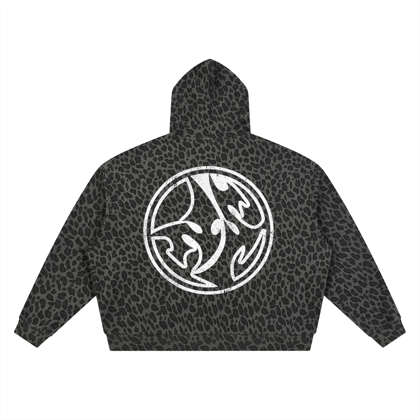 "Neo Leopard Waffle" Hoodie